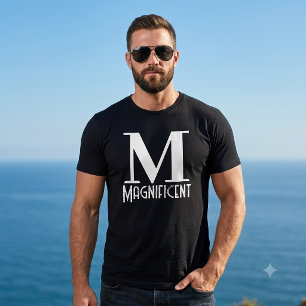 Prächtiger Anfangsbuchstabe Monogramm M für die be T-Shirt