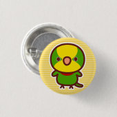 Prächtiger Papagei Button (Vorne & Hinten)