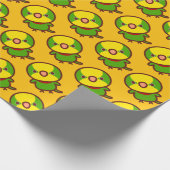 Prächtiger Papagei Geschenkpapier (Ecke)