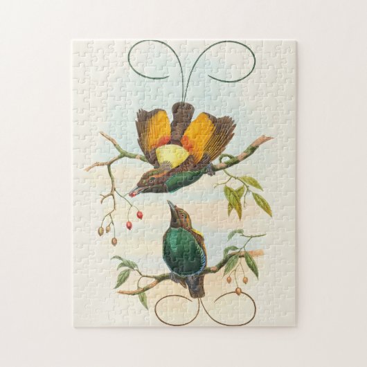 Prächtiger Paradiesvogel von John Gould Puzzle (Vertikal)