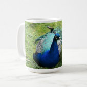 Prächtiger Pfau Kaffeetasse (Vorderseite Links)