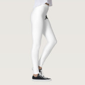 Prächtiger schwarzer Pferdekopf Leggings (Rechts)
