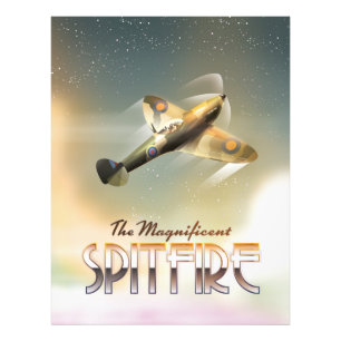 Prächtiger Spitfire-Reiseposter-Druck Fotodruck