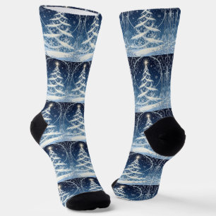 Prächtiger verzierter Weihnachts-Yule-Baum Socken