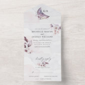 prächtiger Wasserfarbenfall All In One Einladung (Innen Boden)