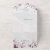 prächtiger Wasserfarbenfall floral (kein ENV erfor All In One Einladung (Außenbereich)