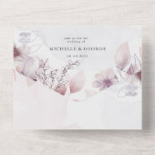 prächtiger Wasserfarbenfall floral (kein ENV erfor All In One Einladung (Rückseite)