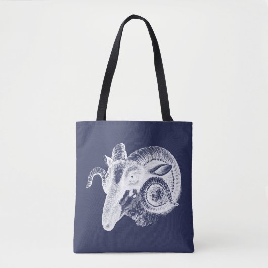 Prächtiger Widder-Schaf-Tote Tasche (Vorderseite)