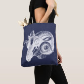 Prächtiger Widder-Schaf-Tote Tasche (Von Nahem)