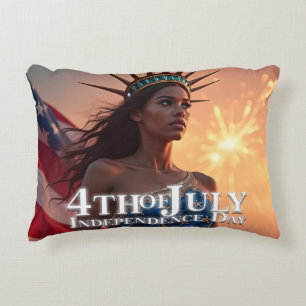 Prächtiges 4.-Juli-Design - Feuerwerk und Freiheit Dekokissen