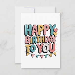 Prächtiges Herzlichen Glückwunsch zum Geburtstag RSVP Karte