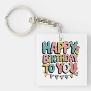 Prächtiges Herzlichen Glückwunsch zum Geburtstag Schlüsselanhänger