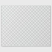 prächtiges, kariertes Muster in Grau-Weiß Geschenkpapier (Flach)