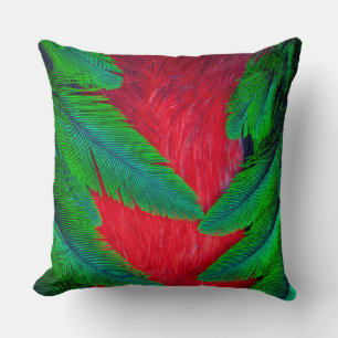Prächtiges Quetzal-Federdesign Kissen