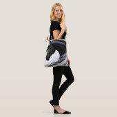 Prächtiges schwarzes Pferd Tasche (Am Model)