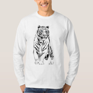 Prächtiges weißes Tiger-Shirt T-Shirt