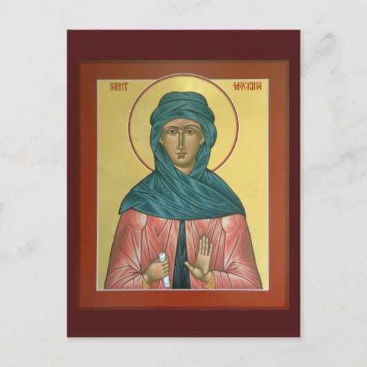 Prachtkarte Saint Macrina Postkarte (Vorderseite)