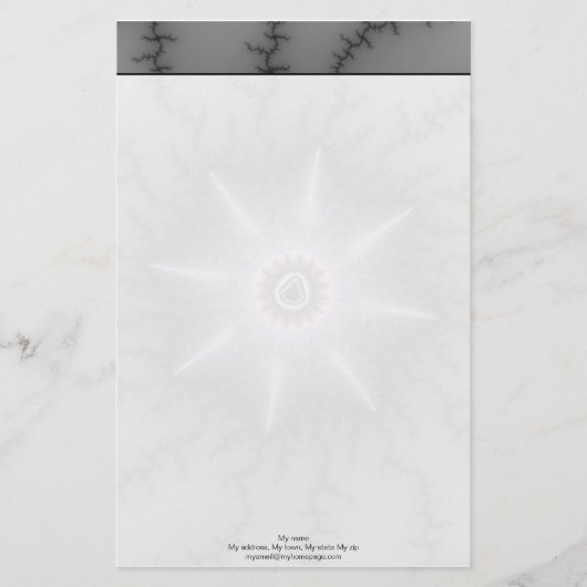 Prachtvoll - Fraktal Briefpapier (Vorderseite)