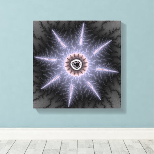 Prachtvoll - Fraktal Leinwanddruck (Insitu (Holzboden))