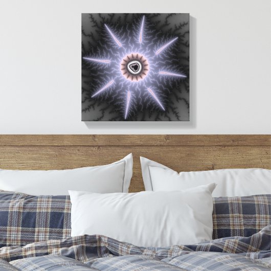 Prachtvoll - Fraktal Leinwanddruck (Insitu (Schlafzimmer))