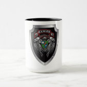 Prachtvolle 2. Bat 75. Ranger Regimental Scroll Tasse (Zentrum)