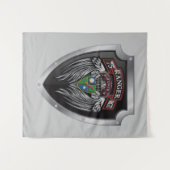 Prachtvolle 2. Bat 75. Ranger Regimental Scroll Wandteppich (Vorderseite (Horizontal))