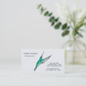 Prachtvolle Hummingbird Business Card Visitenkarte (Stehend Vorderseite)