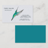 Prachtvolle Hummingbird Business Card Visitenkarte (Vorne/Hinten)