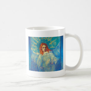Prachtvolle Malerei der schönen Engelskunst von Kaffeetasse