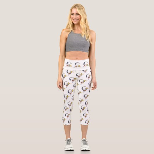 Prachtvolle Neoplastik Art Monogramm. Buchstabe G Capri Leggings (Vorderseite)