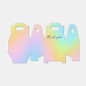 Prachtvolle Pastel Rainbow Gastgeschenk Hochzeit Geschenkschachtel (Ungefaltet)