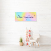Prachtvolle Pastel-Rainbow-Hochzeit Banner (Insitu)