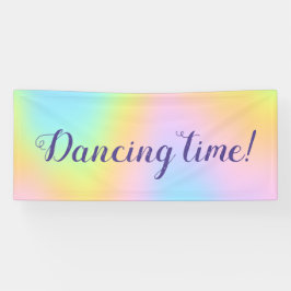 Prachtvolle Pastel-Rainbow-Hochzeit Banner