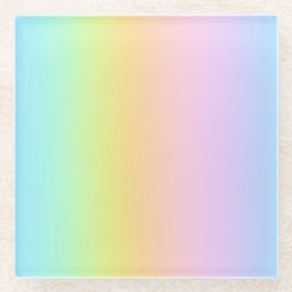 Prachtvolle Pastel-Rainbow-Hochzeit Glasuntersetzer