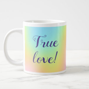 Prachtvolle Pastel-Rainbow-Hochzeit Jumbo-Tasse