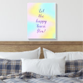 Prachtvolle Pastel-Rainbow-Hochzeit Leinwanddruck (Insitu (Schlafzimmer))