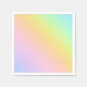 Prachtvolle Pastel Rainbow-Hochzeit Serviette (Vorderseite)