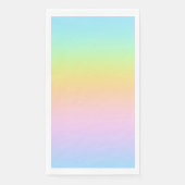 Prachtvolle Pastel-Rainbow-Hochzeit Serviette (Vorderseite)