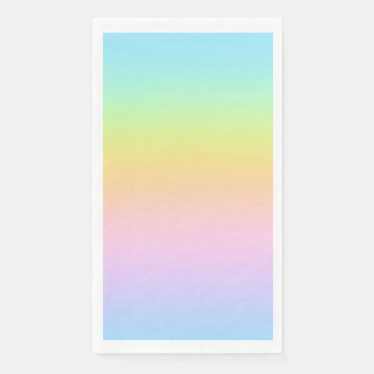 Prachtvolle Pastel-Rainbow-Hochzeit Serviette (Vorderseite)