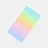 Prachtvolle Pastel-Rainbow-Hochzeit Serviette (Ecke)