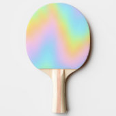 Prachtvolle Pastel-Rainbow-Hochzeit Tischtennis Schläger (Rückseite)