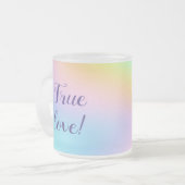 Prachtvolle Pastel Rainbow Hochzeit "Wahre Liebe"! Mattglastasse (Vorderseite Links)