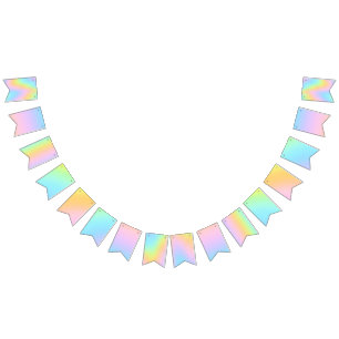 Prachtvolle Pastel-Rainbow-Hochzeit Wimpelkette