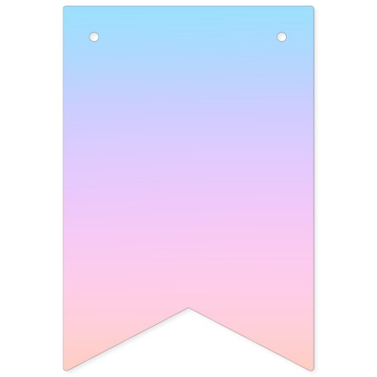 Prachtvolle Pastel-Rainbow-Hochzeit Wimpelkette (Zweite Fahne)