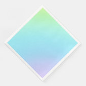Prachtvolle Pastel Rainbow Hochzeitspapier Napkins Serviette (Ecke)