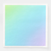 Prachtvolle Pastel Rainbow Hochzeitspapier Napkins Serviette (Vorderseite)