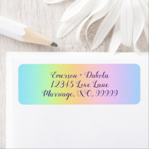 Prachtvolle Pastel Rainbow-Hochzeitsplatten