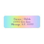 Prachtvolle Pastel Rainbow-Hochzeitsplatten (Vorne)