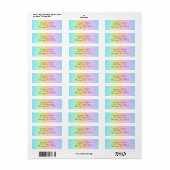 Prachtvolle Pastel Rainbow-Hochzeitsplatten (Vorne)