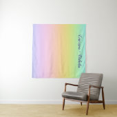 Prachtvolle Pastel-Rainbow-Hochzeitsszene Foto Hin Wandteppich (Beispiel (Horizontal))
